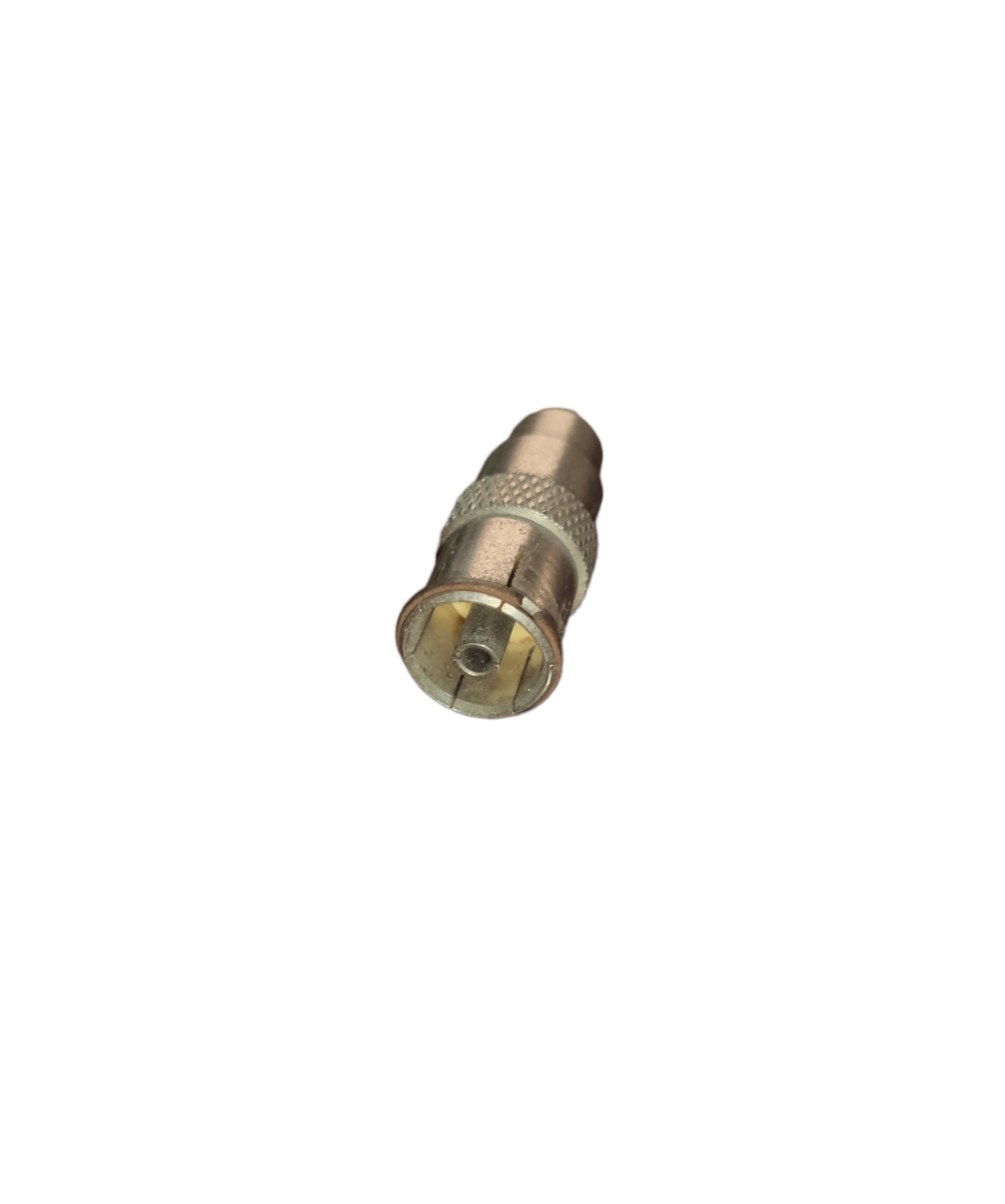 Compact PAL Jack to RCA Jack Adaptor for portable audio accessories with metal construction