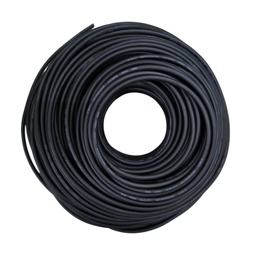 WIN Microphone Wire 1 Roll coiled black cable for audio and sound connections