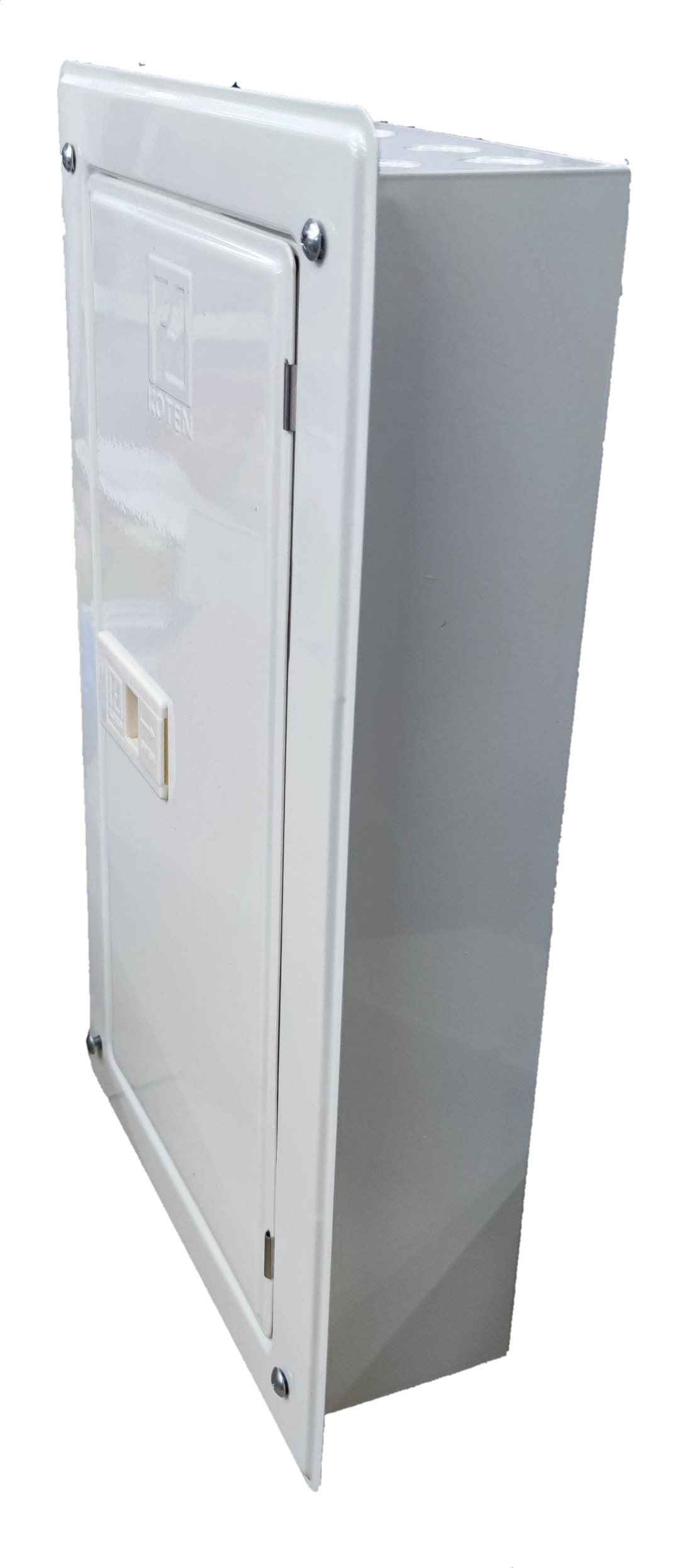 Electx Electrical Supply Miniature Circuit Breaker Panel With 12 Branches in white metal enclosure