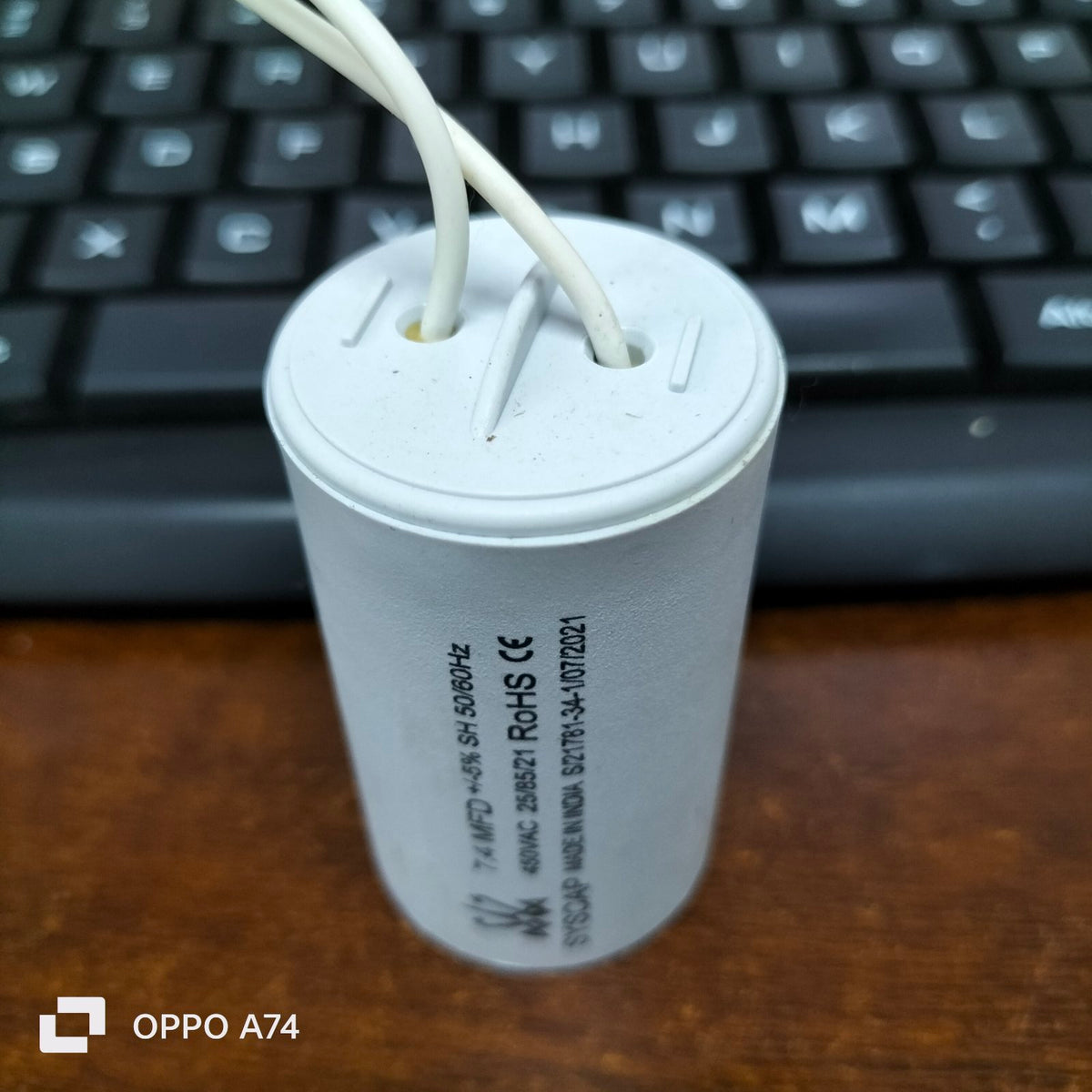 Syscap Motor Running Capacitor 450 VAC designed for optimal electrical performance