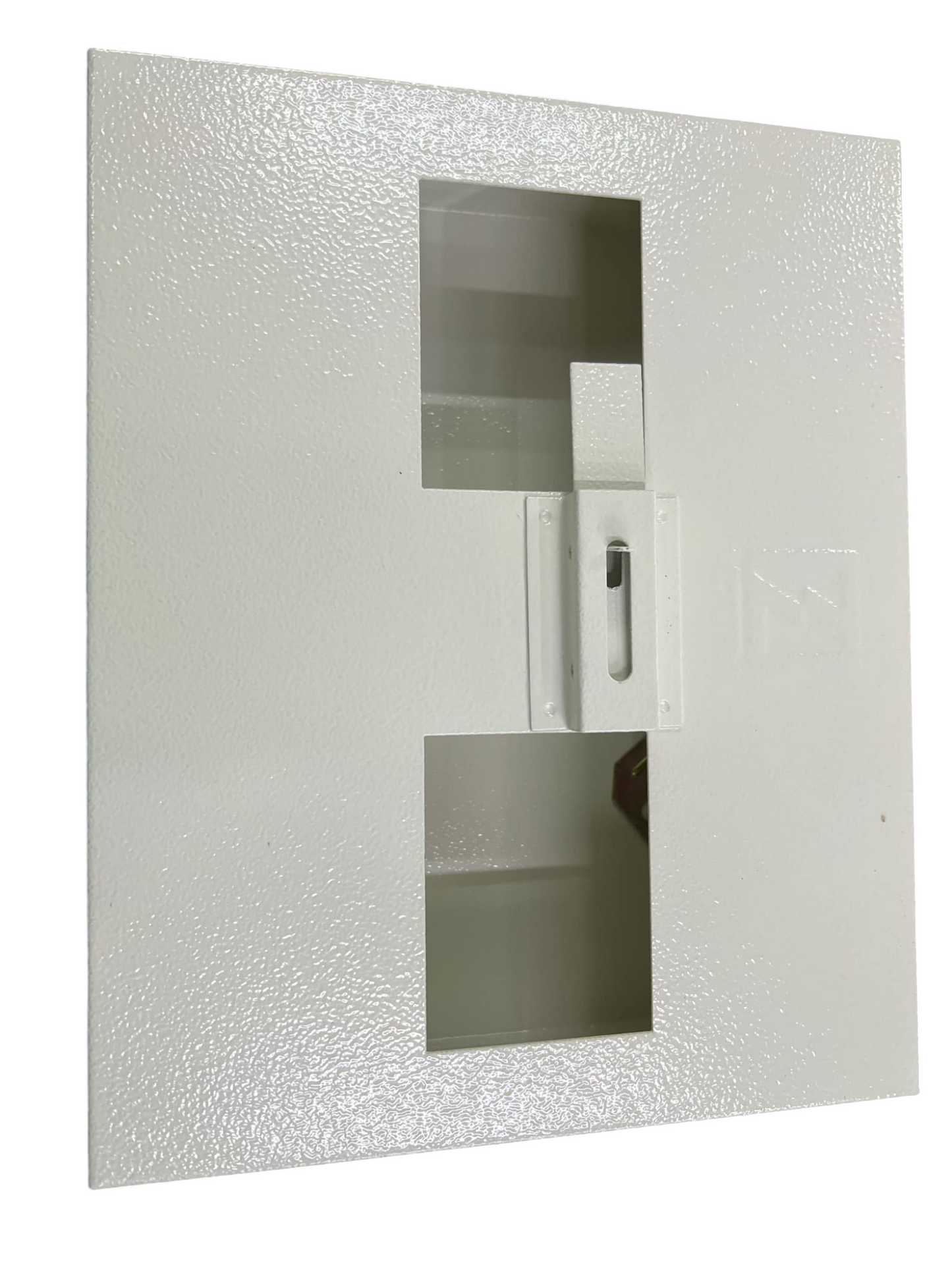Koten MTS 3 Phase 3 Pole Bolt-on Panel Board with white textured metal exterior and handle