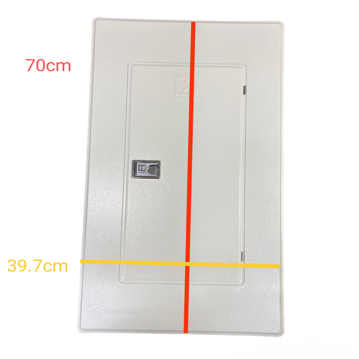 Koten white main panel enclosure with front access door 70cm x 39.7cm 8 Branches 2P 225A Main Panel Board
