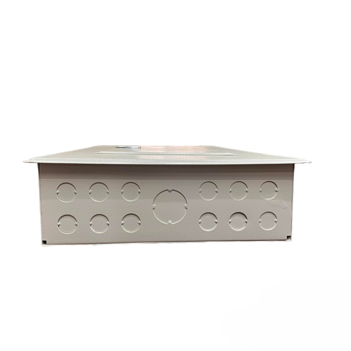 Koten 8 Branches 2P 225A Main Panel Board metal enclosure with circular knockouts for wiring