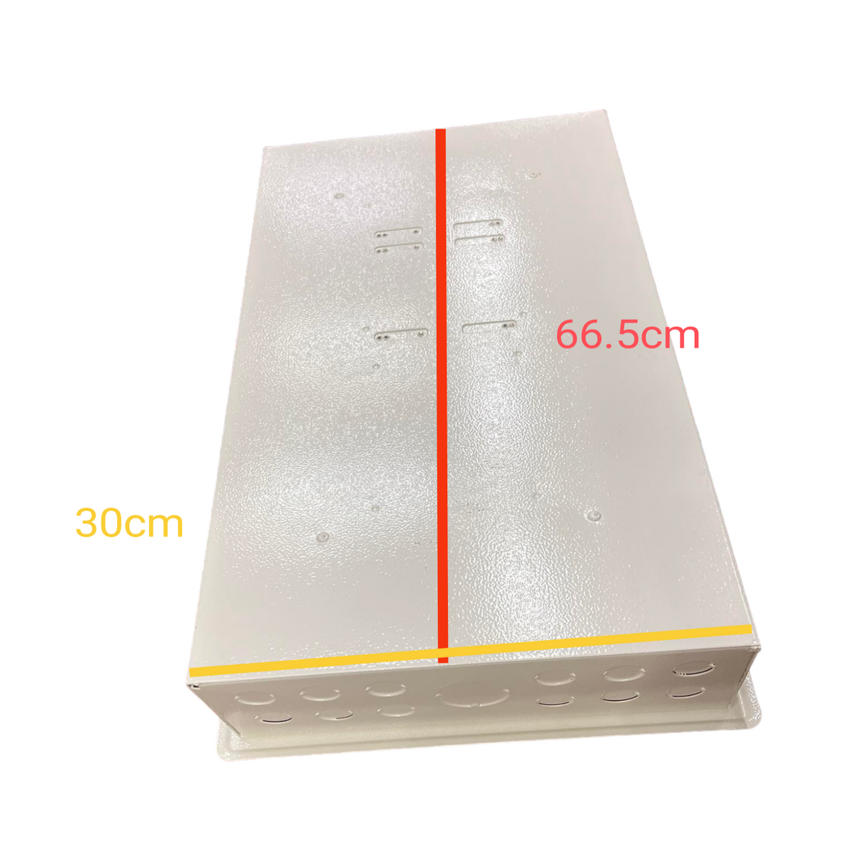 Koten white plastic electrical distribution box 66.5cm by 30cm for power points 8 Branches 175A 2P with B-On Branches
