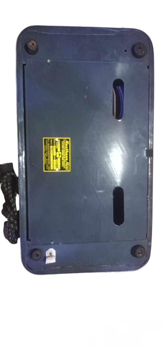 Northern Hill Electric Stove 2 Coil 110V cooktop shown from the bottom with black casing and power cord