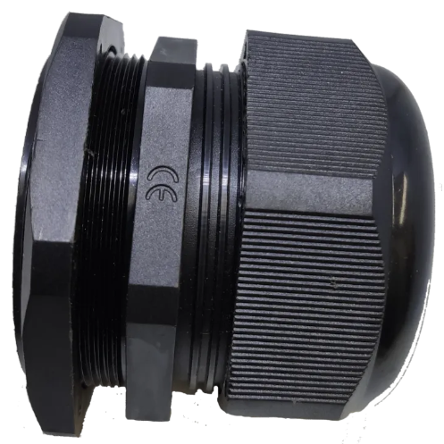 Wixim Nylon PVC Cable Gland MG Series black threaded cable management gland with hex nut