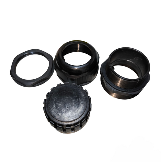 Wixim Nylon PVC Cable Gland MG Series black cable management components with threaded parts