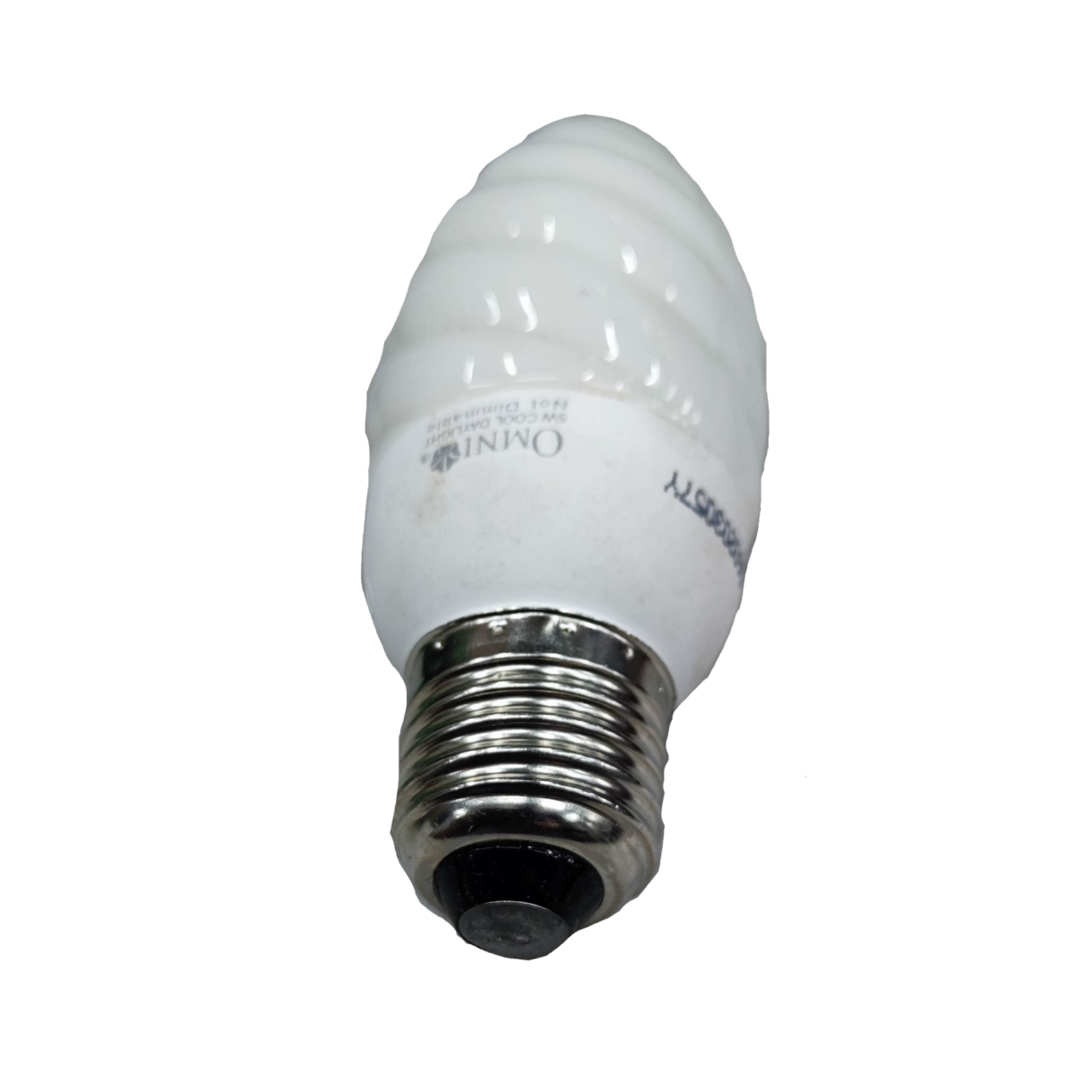 Omni 5W CFL Bulb Daylight E27 220V small spiral compact fluorescent light with screw base