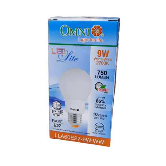 Omni A60 daylight 6500K LED bulb features 750 lumens and energy-saving design for efficient lighting