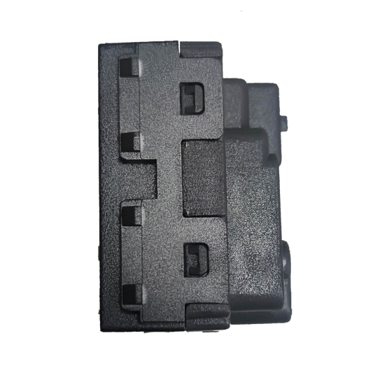 Omni Aircon Outlet Tandem Outlet Designer Series black power point switch plug close-up