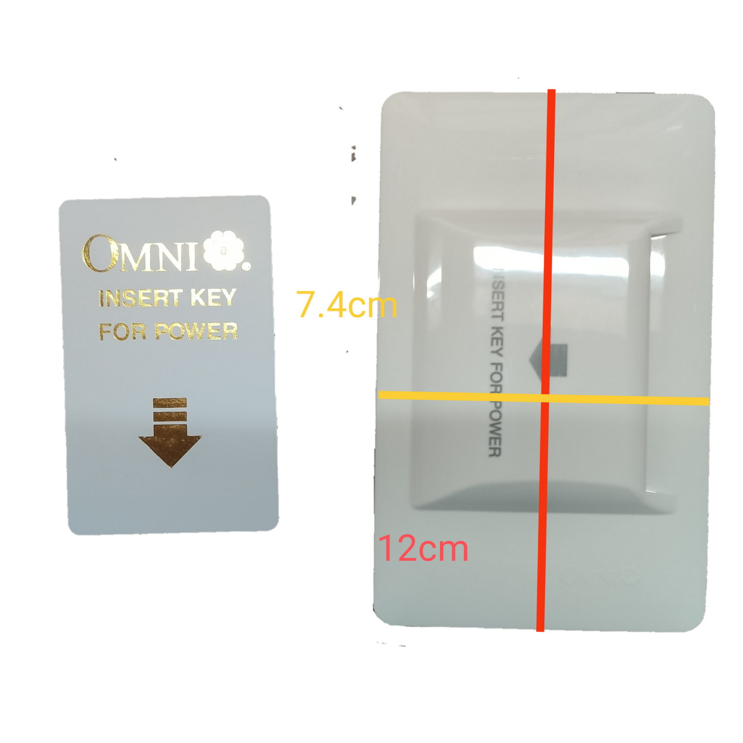 Omni Key Card Switch 16A 220V Designer Series DWS-701
