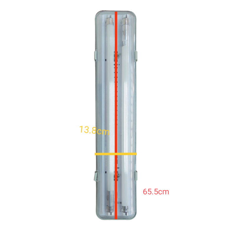 Opple 2x8W single ended fluorescent lamp measuring 65.5cm for efficient lighting solutions