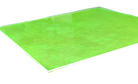 Optical Filter Neon Yellow 18.5cm x 18.5cm square sheet for seasonal and decorative use