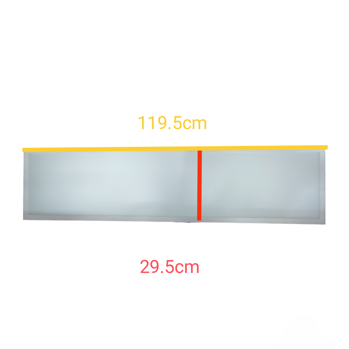 Orbik 36W LED panel light ceiling light measuring 119.5cm by 29.5cm with sleek rectangular design