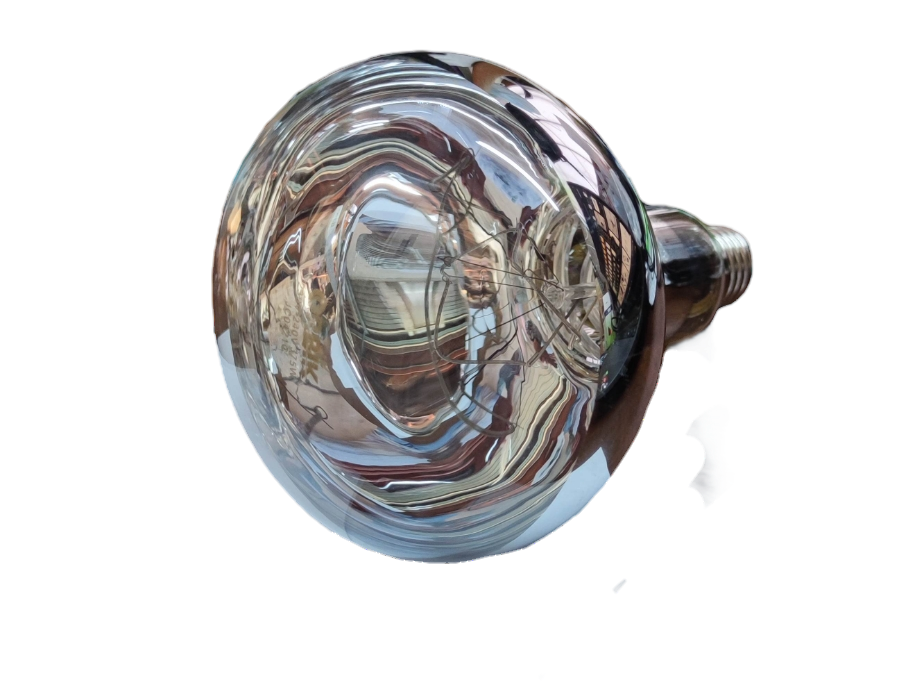 Electx Electrical Supply 375W infrared heat lamp incandescent bulb with reflective glass surface