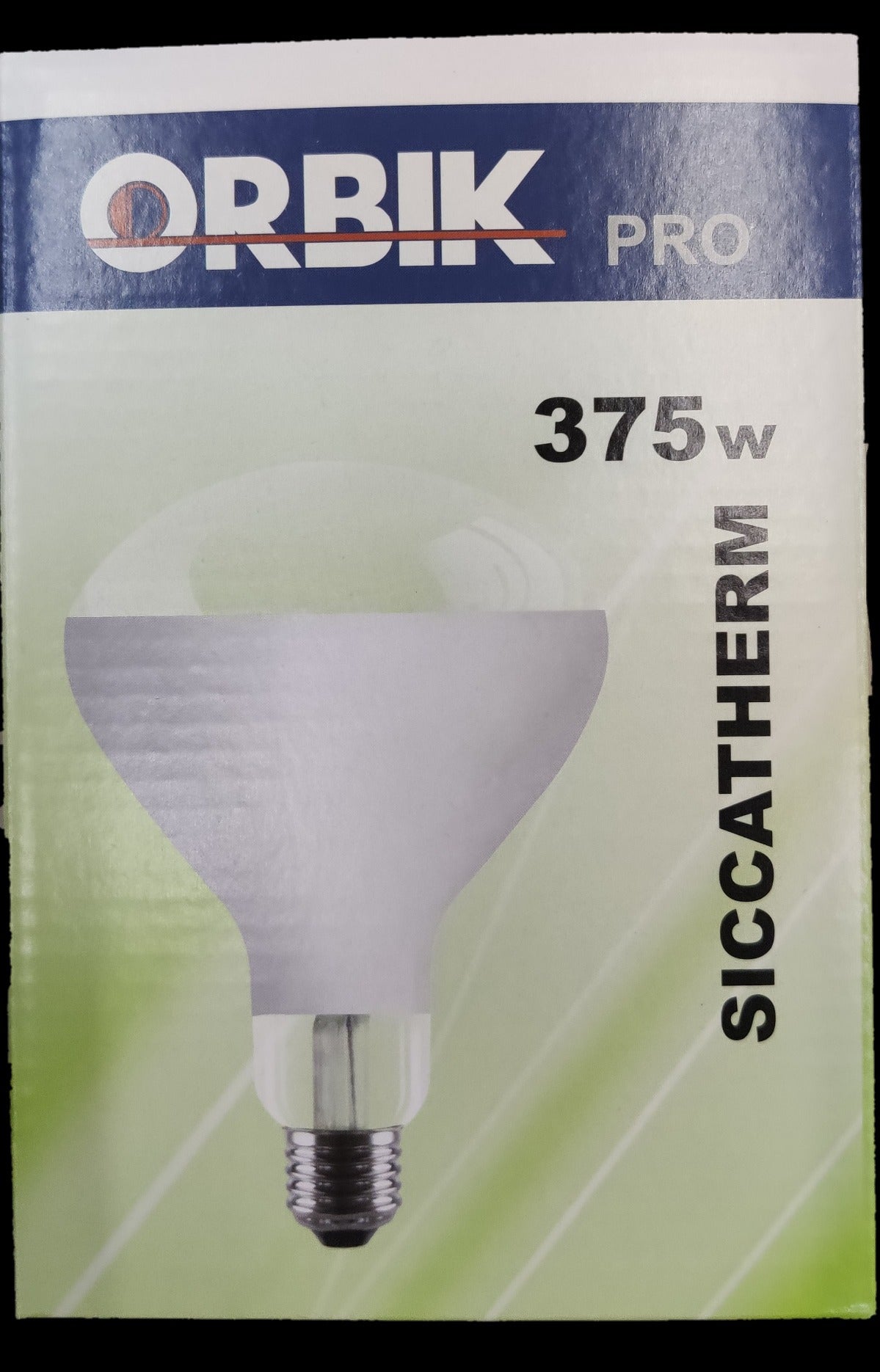 Electx Electrical Supply Orbik Pro 375W infrared heat lamp incandescent bulb with silver base
