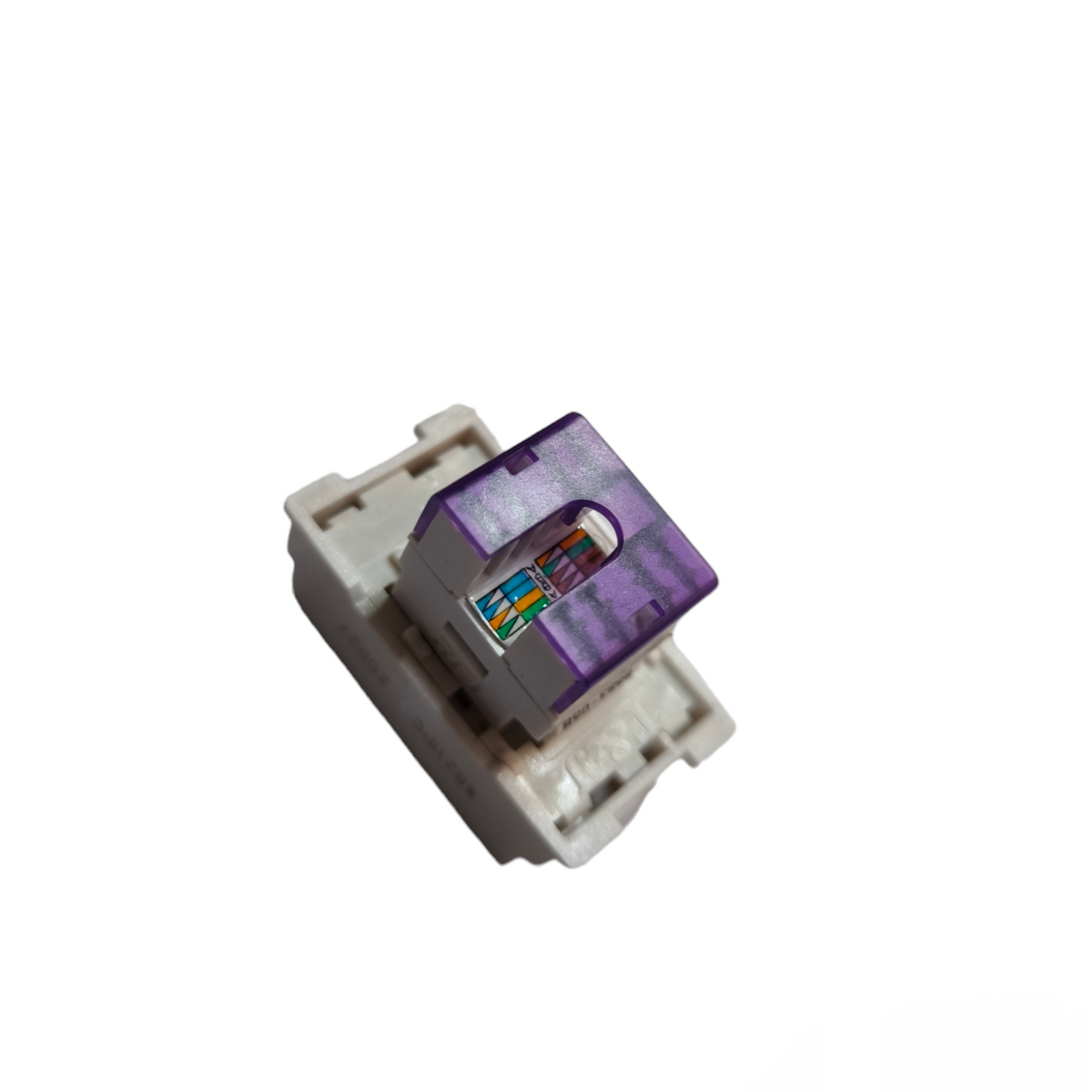 T&J switch component for Universal Outlet Device 16A 250V with purple and white casing