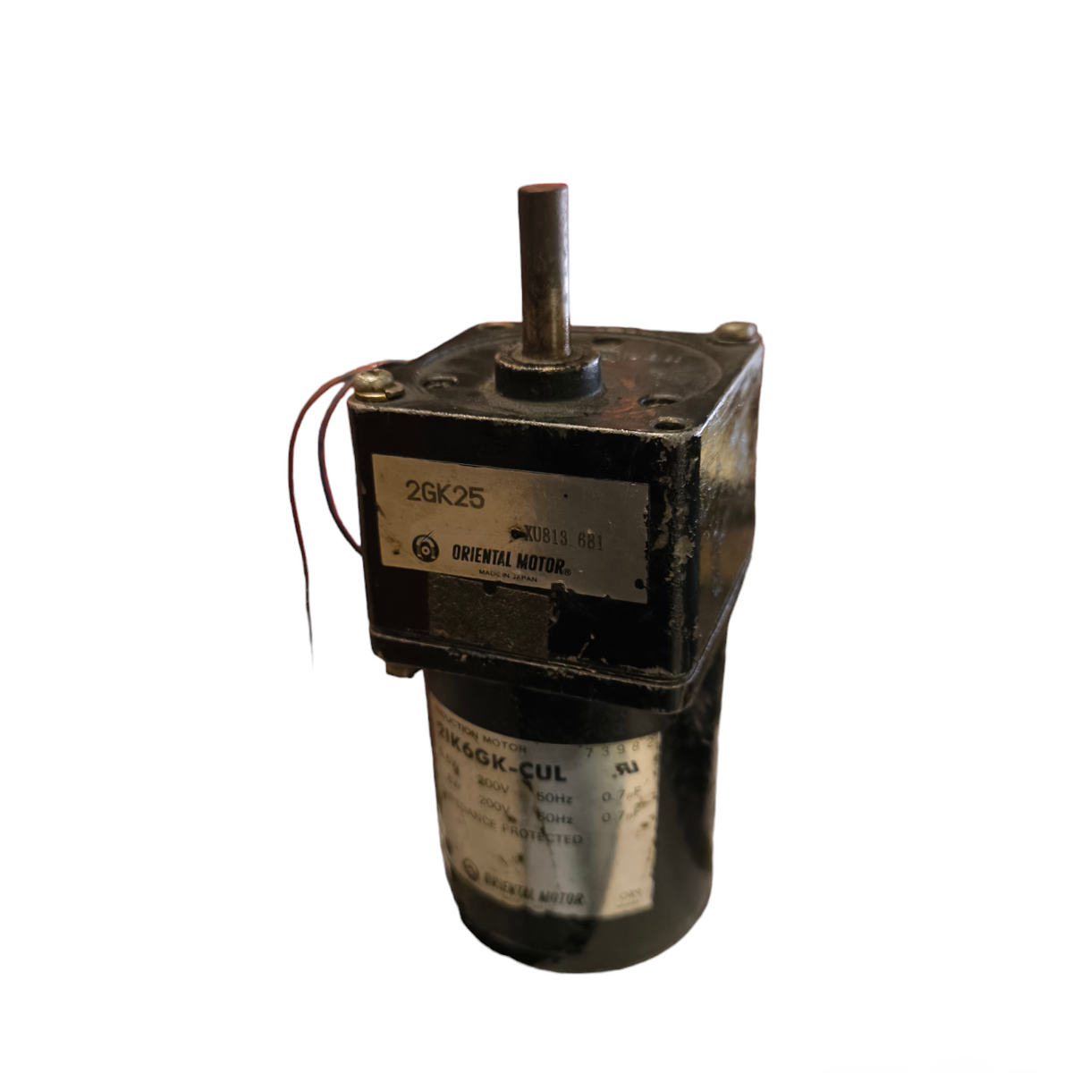 Oriental Motor Motor Induction Motor 5.5W 200V electrical component with shaft and wiring