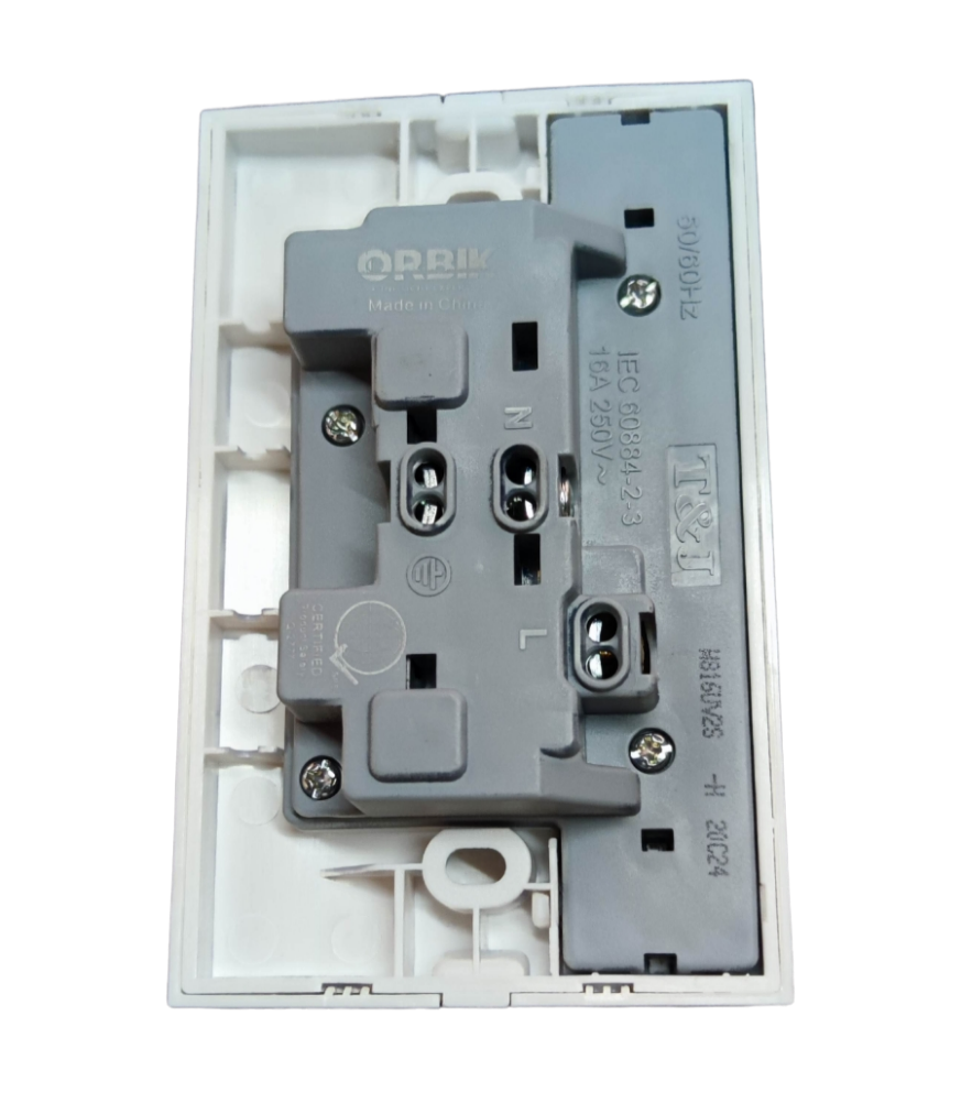 Electx Electrical Supply Outlet with Individual Switch 10A 250V power point switch and plug component