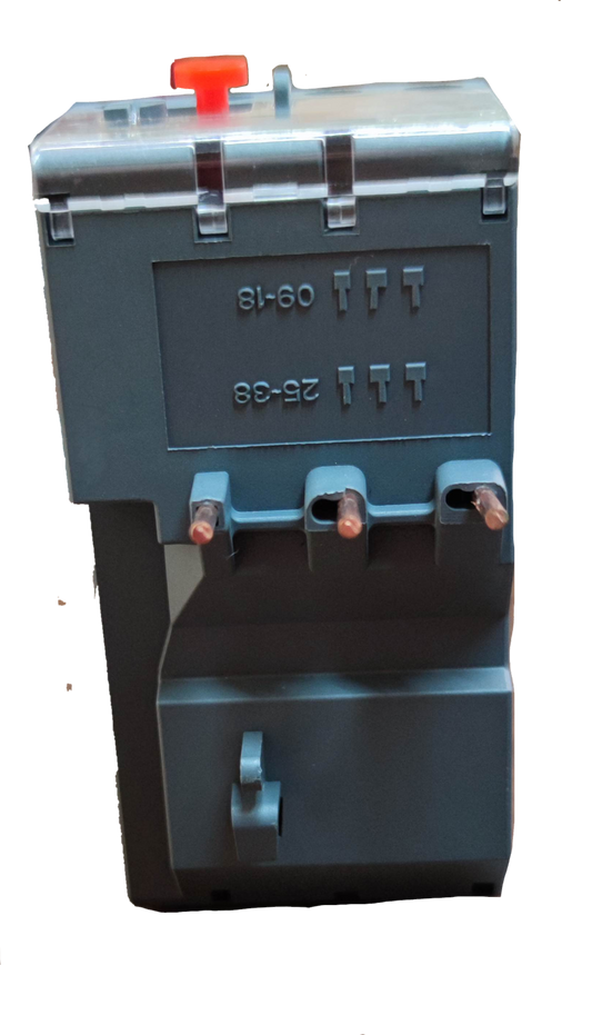 Himel Overload Relay 9-13A HDR3s2513 gray electrical component with red reset button