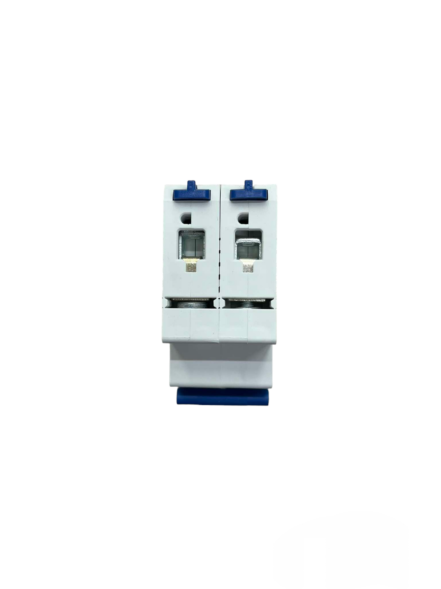 Panasonic 10A 6KAIC 220V 2 Pole Miniature electrical circuit breaker with blue toggle switches