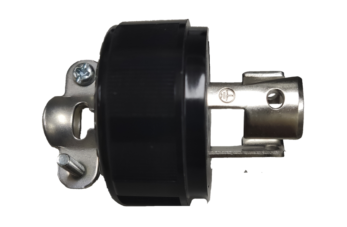 Panasonic 15A Twist Lock Plug with black heavy duty body and metal locking prongs for secure connections