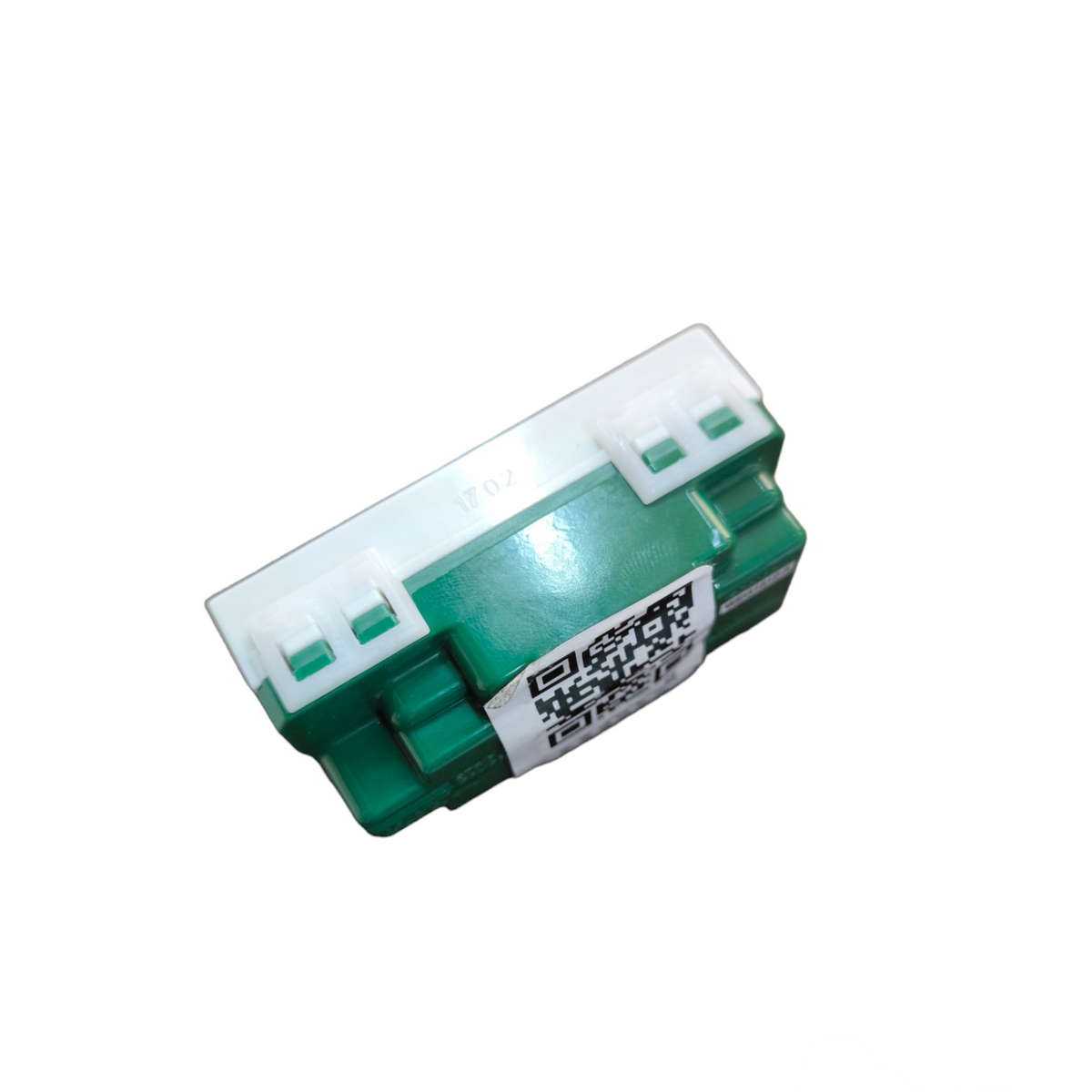 Panasonic duplex flat pin outlet 16A 250V green and white modular insert for power points and switches