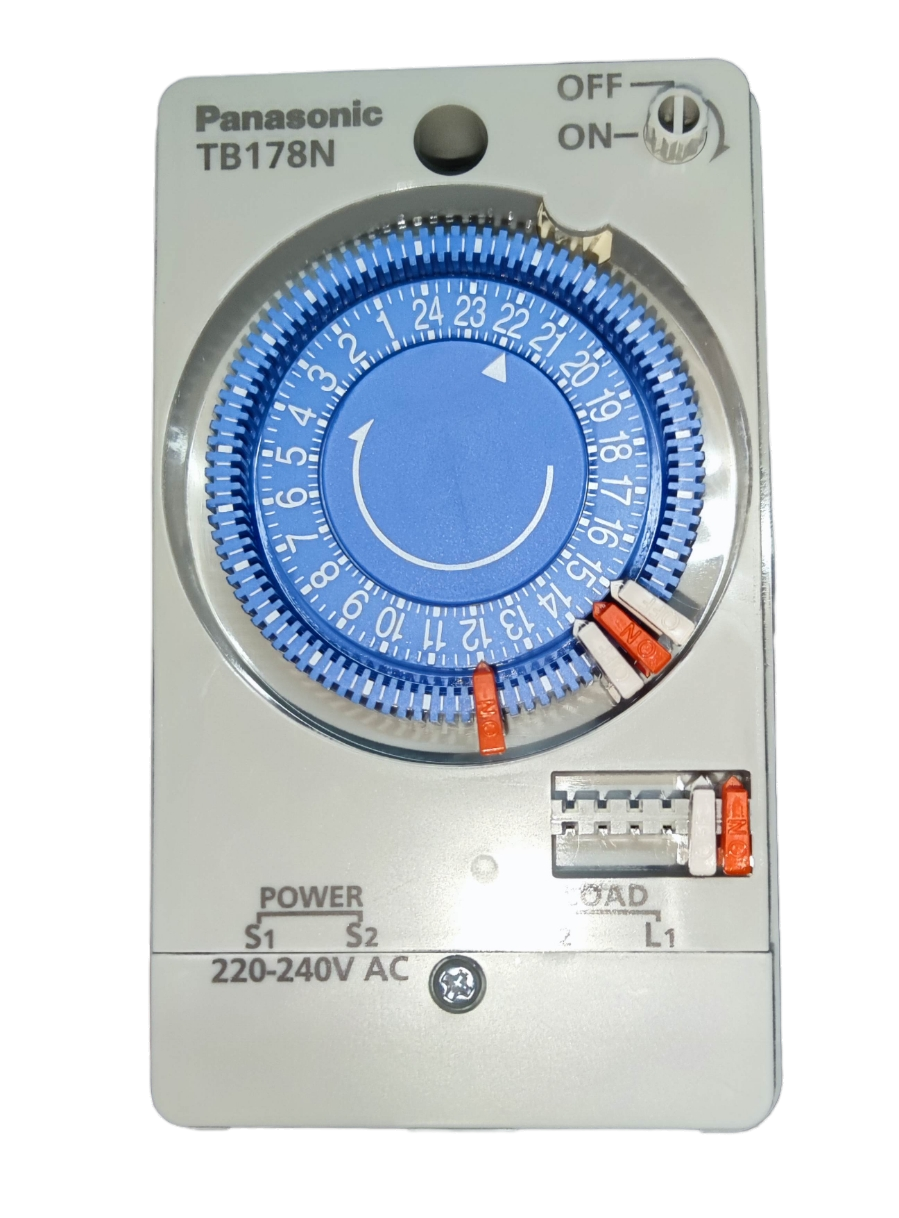 Panasonic Timer Switch 220V 60HZ TB178N with blue 24-hour dial for power control
