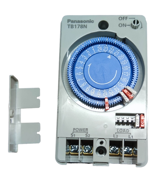 Panasonic Timer Switch 220V 60HZ TB178N mechanical dial timer with on off switch and terminal connections