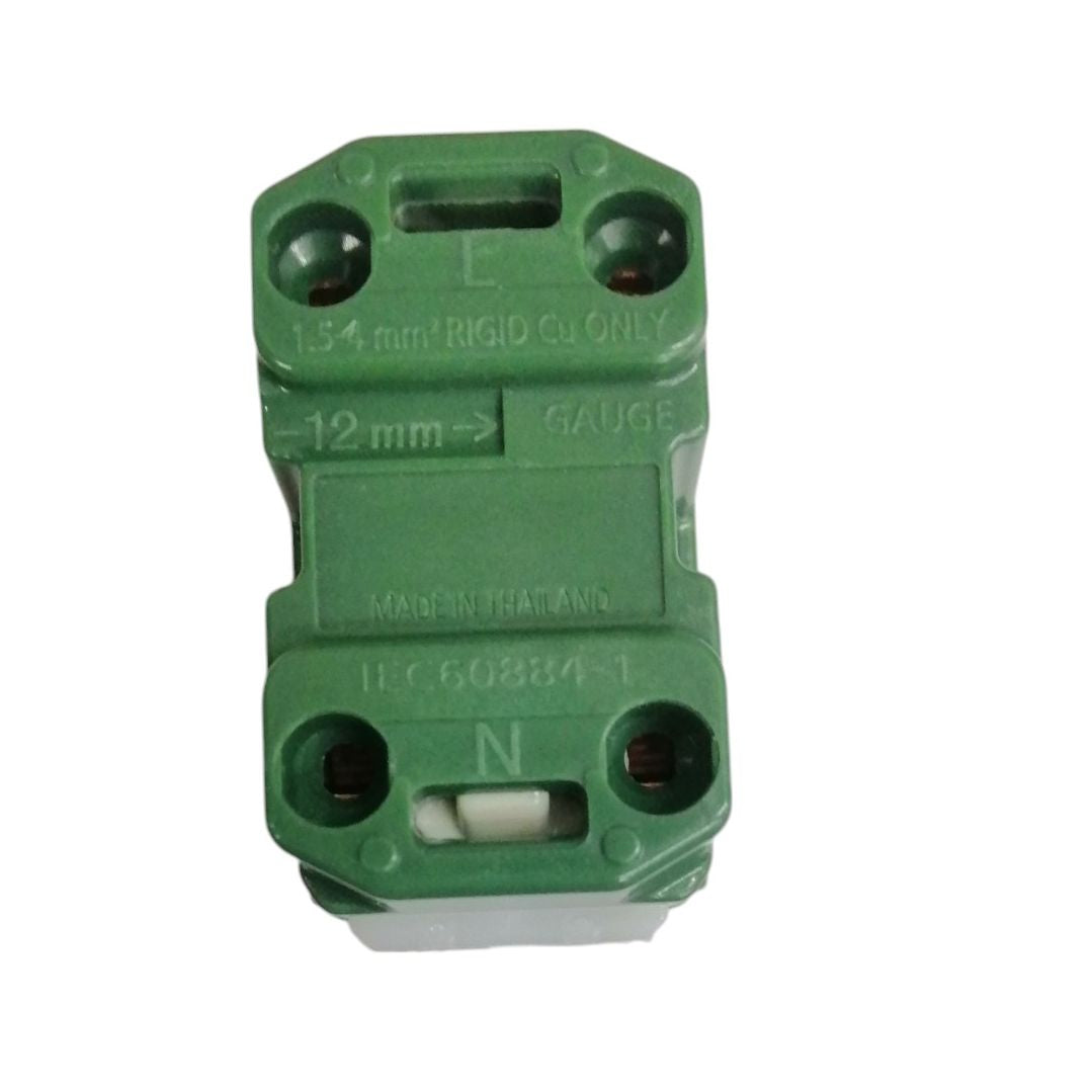 Green Panasonic universal outlet 16A power point component for electrical wiring