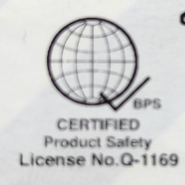 Panasonic Universal Receptacle Quick Connect Terminal with certified product safety label