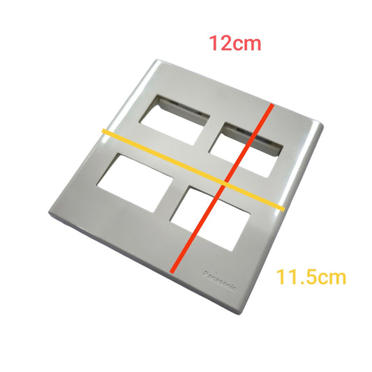 Panasonic WEG6804-1 wall plate 4 Gang with four openings for electrical switches and sockets