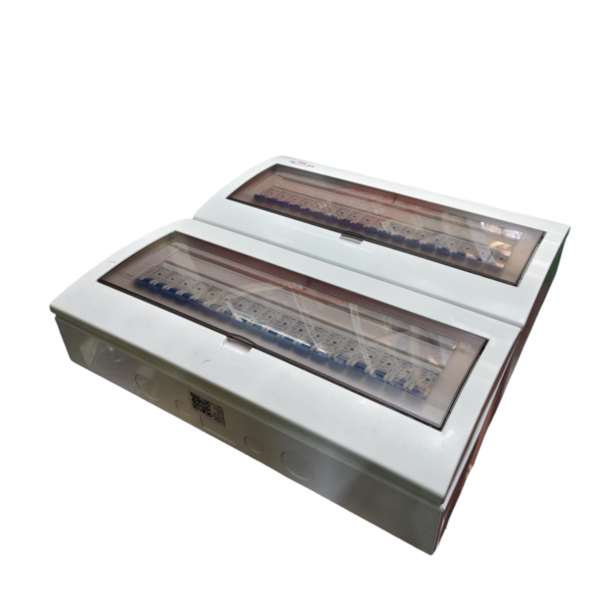 Chint and ZY Panel Board 100A 1 Pole DZ158 electrical circuitry with protective transparent cover