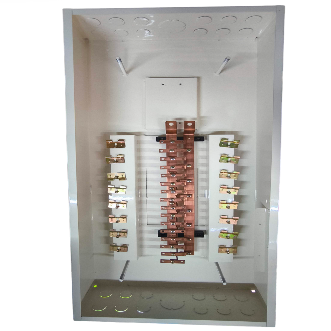 Koten Panel Board 2 Pole Main 250SPS electrical circuitry and parts inside white metal enclosure