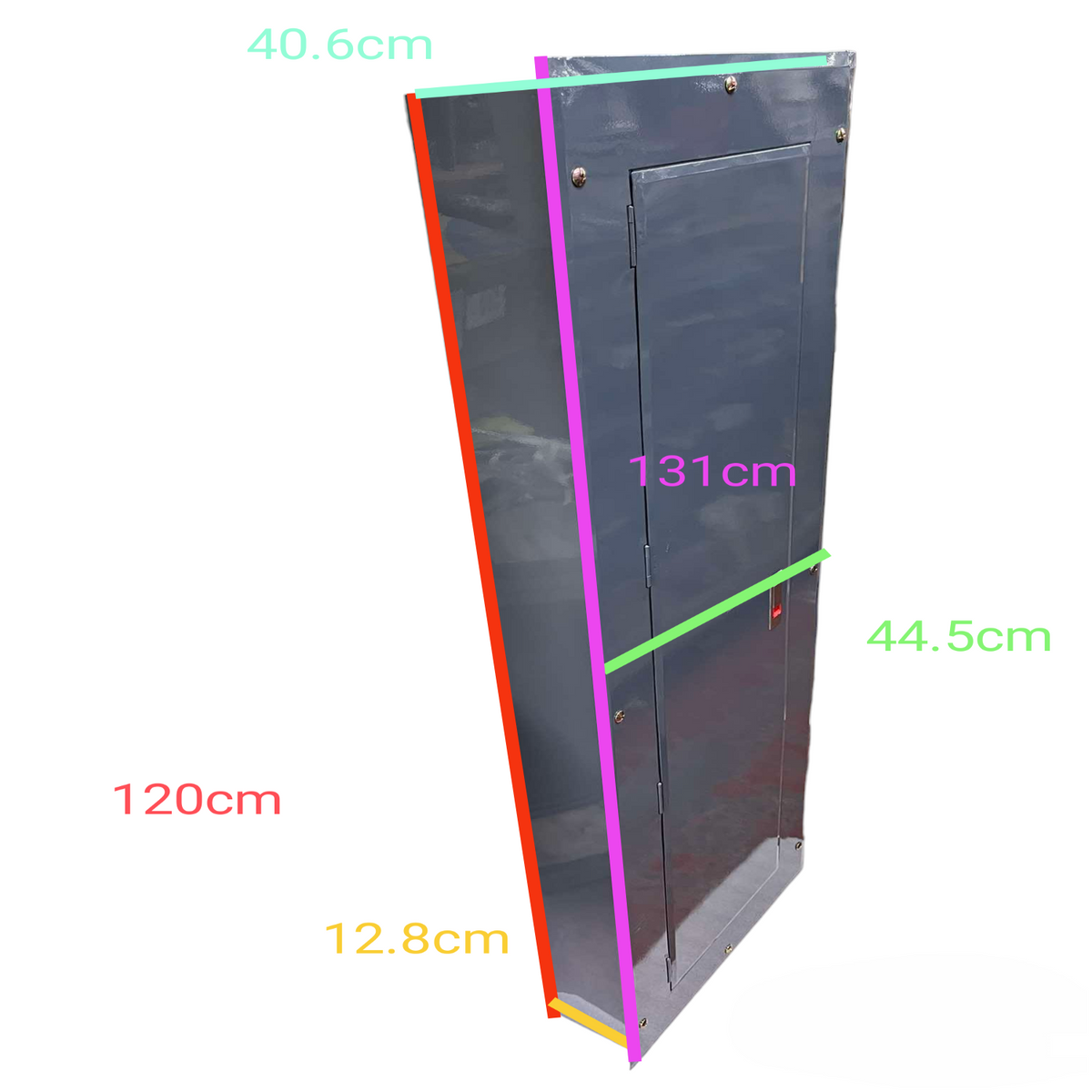 Schneider & GE 250A 2 pole panel board with dimensions shown for electrical installations