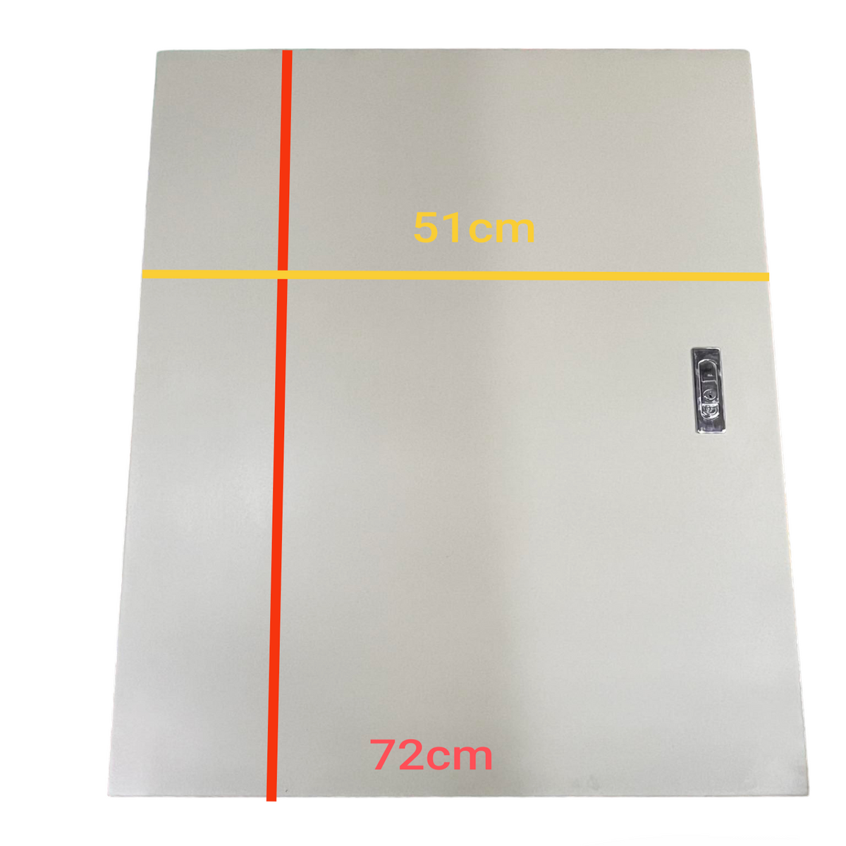 Schneider and Royu Panel Board 250A 3 Pole MCCB Main with metal enclosure measuring 51 by 72 centimeters