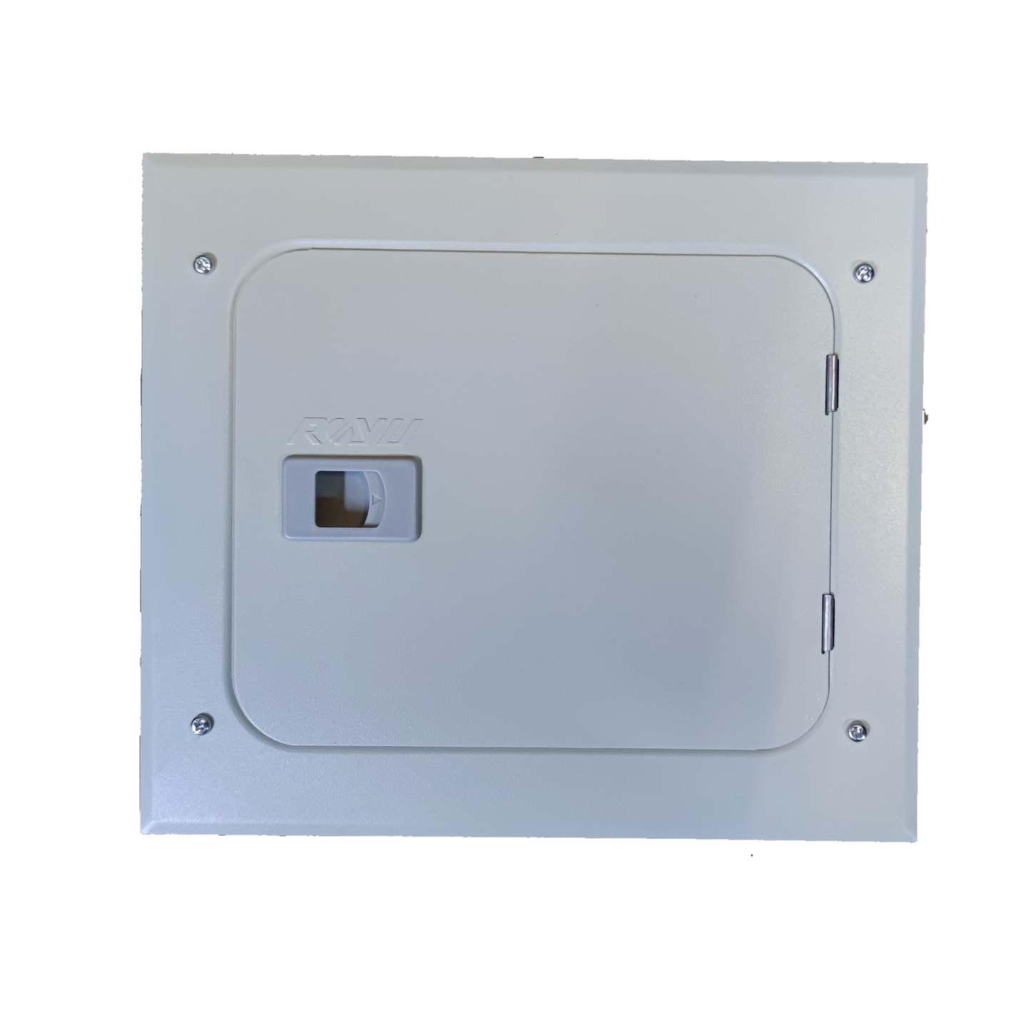 Royu Panel Board 2x2 4 Holes for 2 Pole Plug in electrical panel board with hinged cover