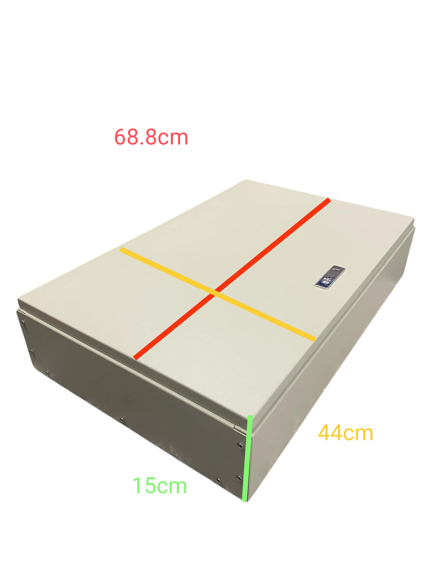 Schneider Panel Board EZC100H 80A 2 Pole Main electrical enclosure with dimensions shown