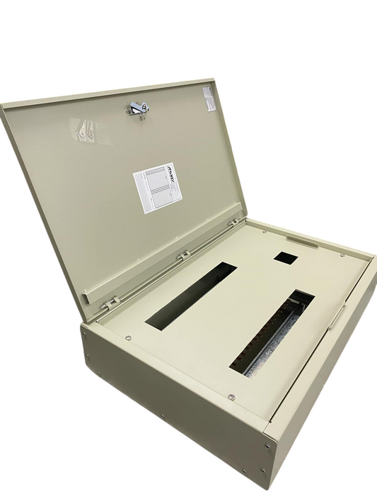 Schneider Panel Board EZC100H 80A 2 Pole Main electrical circuitry enclosure with open hinged cover