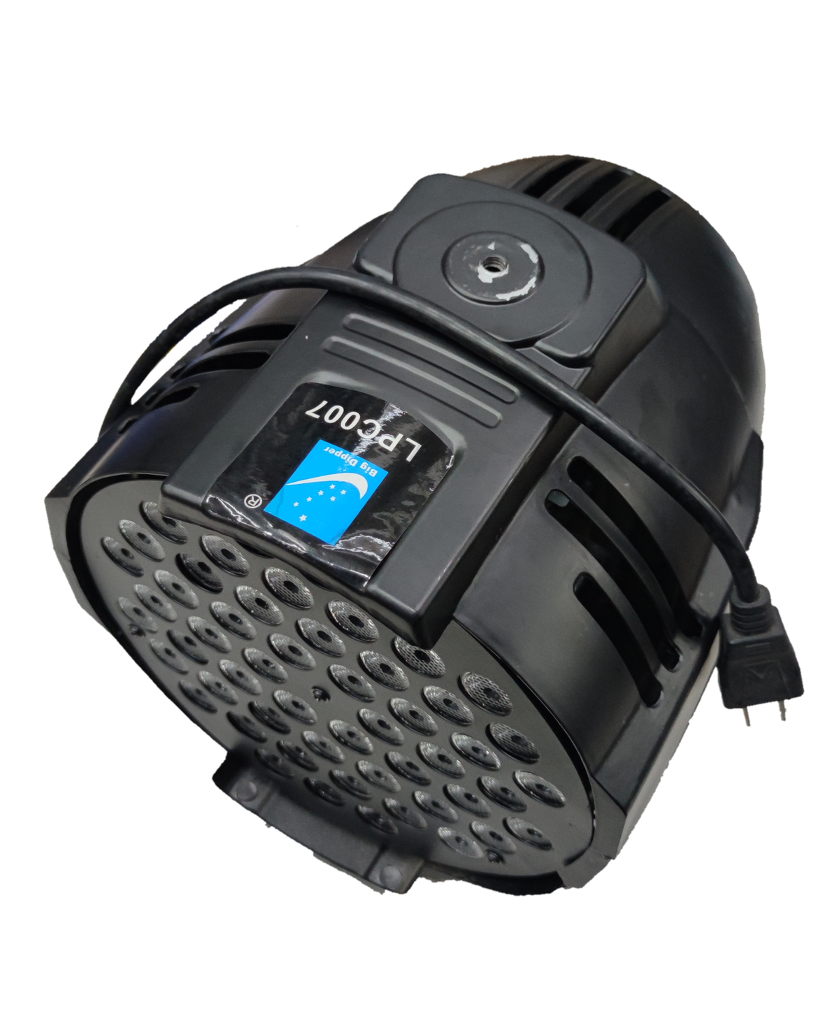 Black PAR LED 54 220V with DMX Signal Input stage light bulb with multiple LEDs and power cable
