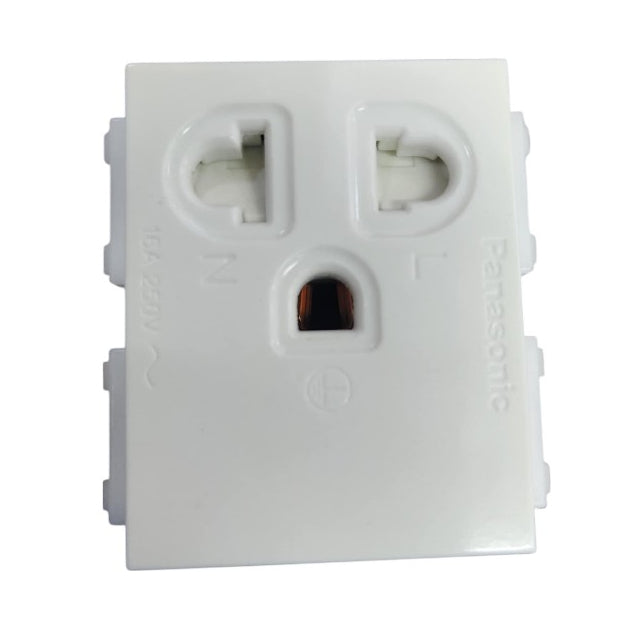 Panasonic Universal with Ground 16A 250V with Safty Shutter Wide Series - WEG1181K-5
