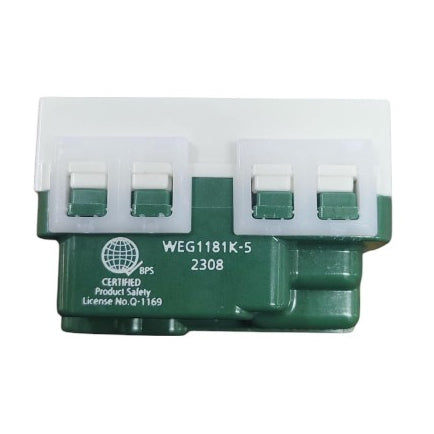Panasonic Universal with Ground 16A 250V with Safty Shutter Wide Series - WEG1181K-5
