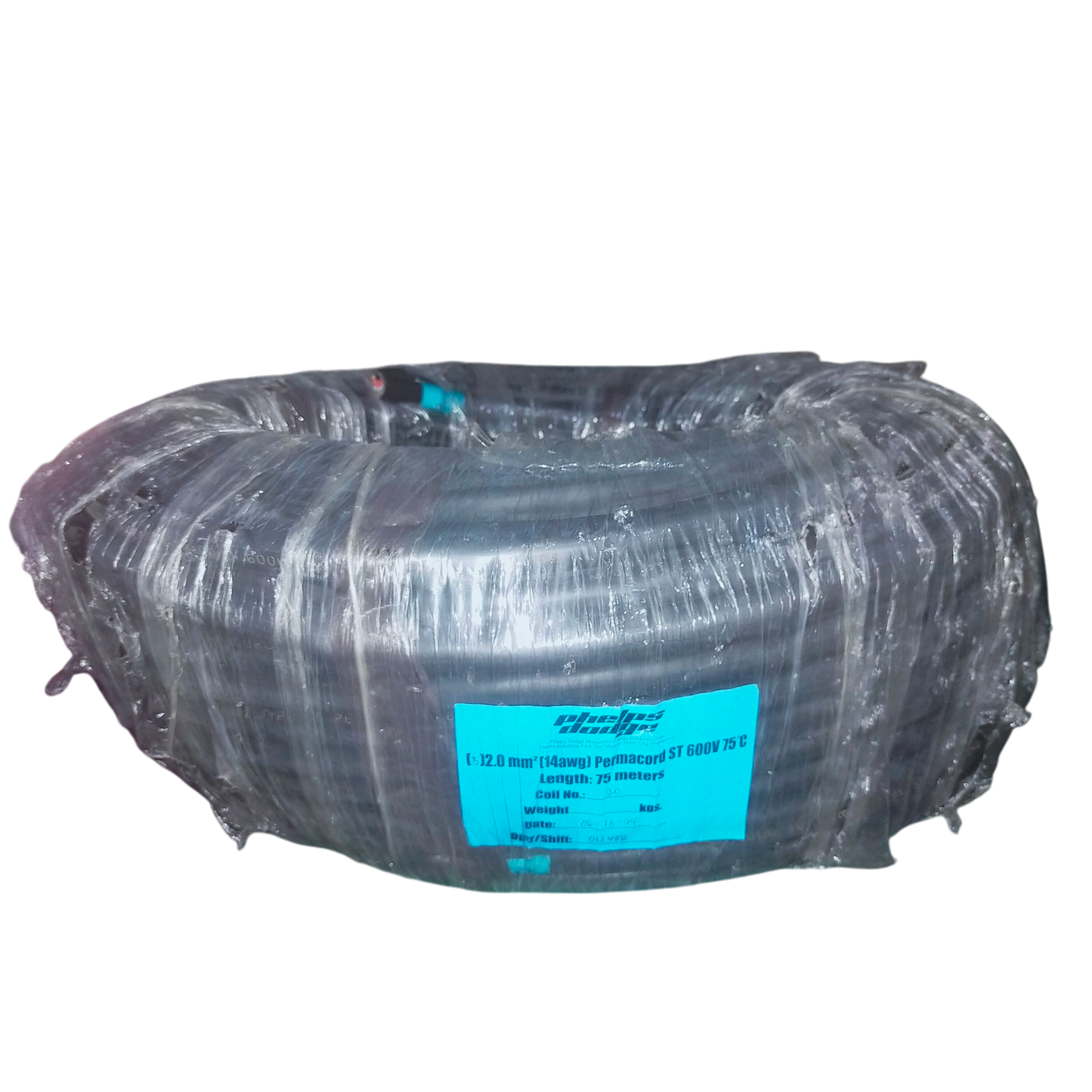 Phelps Dodge 2.0mm royal cord 3 core wire coil wrapped in plastic for electrical use