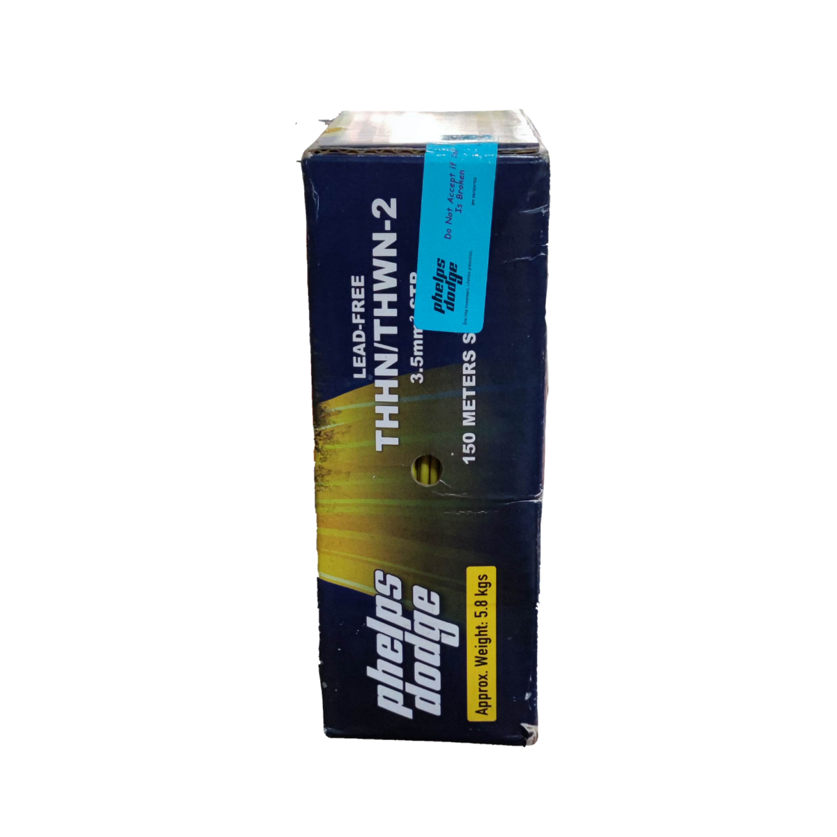 Phelps Dodge 3.5mm Stranded Wire White in lead-free THHN/THWN-2 wire box 150 meters