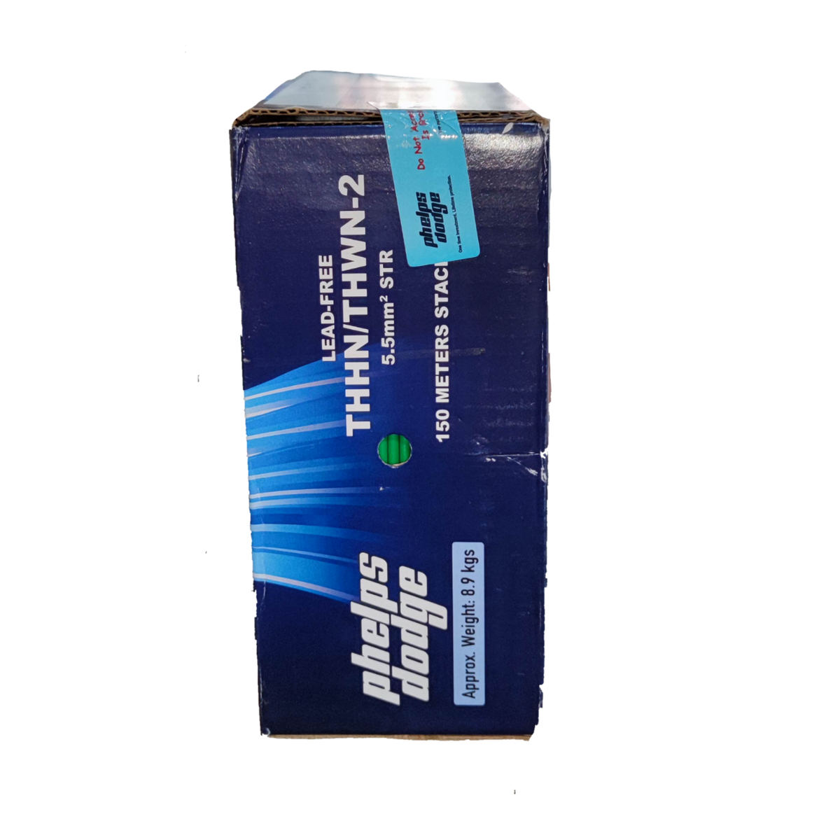 Phelps Dodge box containing 5.5mm Stranded wire Green with 150 meters length and lead-free design