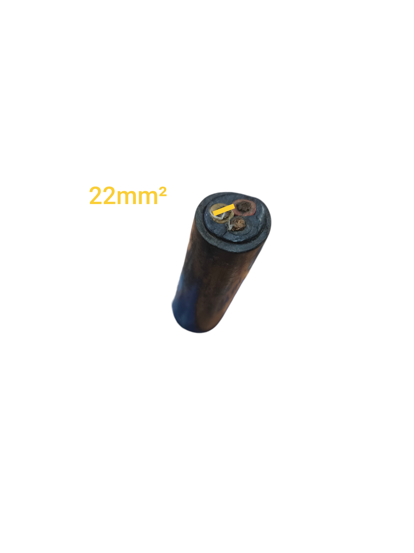 Phelps Dodge Royal Cord AWG 22mm 3 core black electrical cable with three copper wires