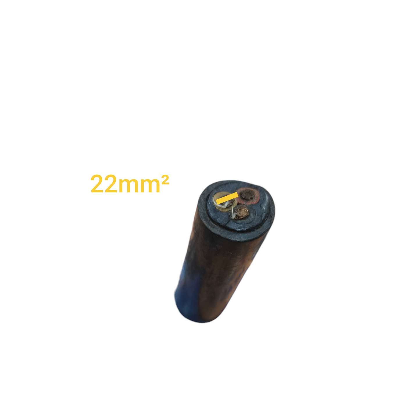 Phelps Dodge Royal Cord AWG 22mm 3 core black electrical cable with three copper wires