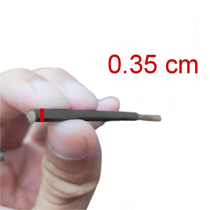 Phelps Dodge THHN AWG 12 stranded wire - 1 Meter held in hand showing thickness of wire
