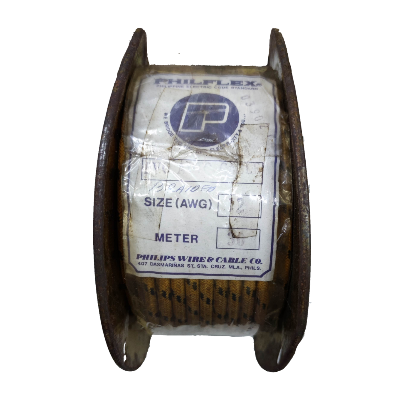 Philflex Automotive Wire 14 AWG 2.0mm spool with brown insulation for automotive use