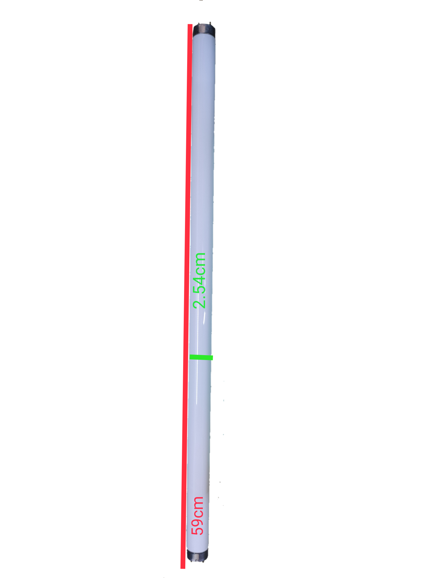 Philips 18 Watts Fluorescent 6500K Daylight Tube with a length of 59 cm for bright illumination